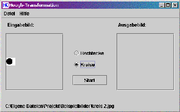 Screenshot Hough-Transformation